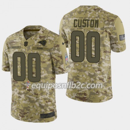 Camiseta Hombre NFL Los Angeles Rams Personalizar Nike Salute to Service